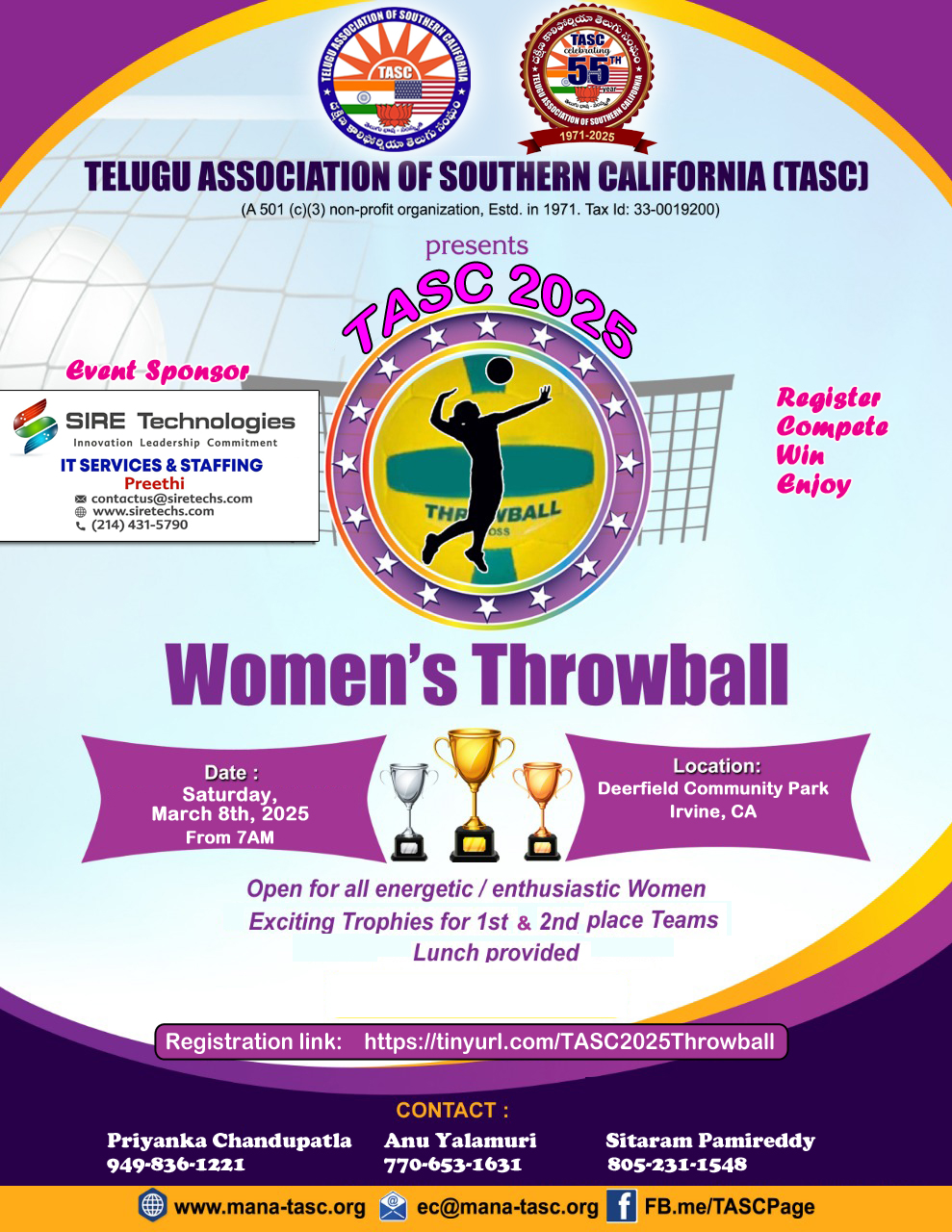 TASC 2025 - Women's Throwball Tournament