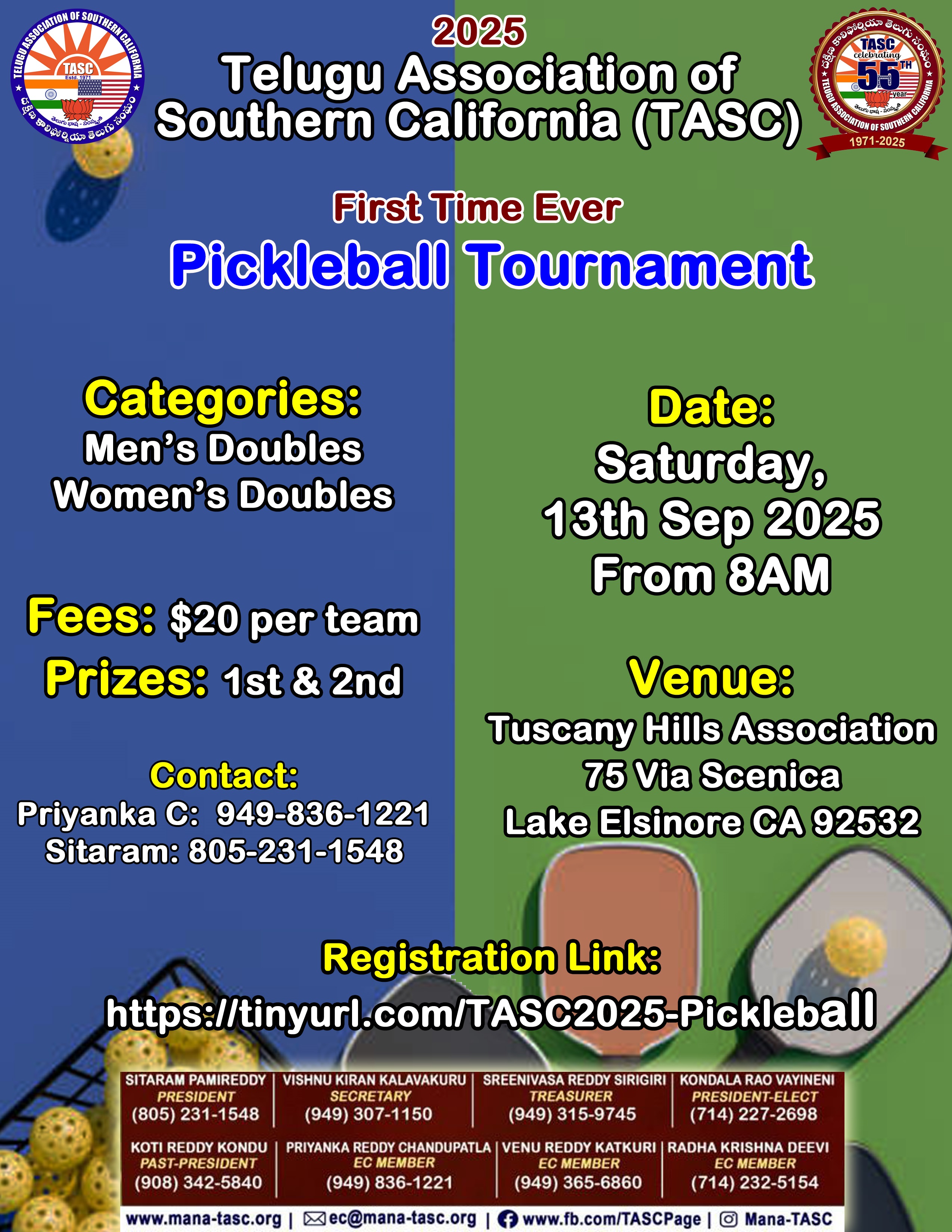 TASC 2025 - Pickleball Tournament